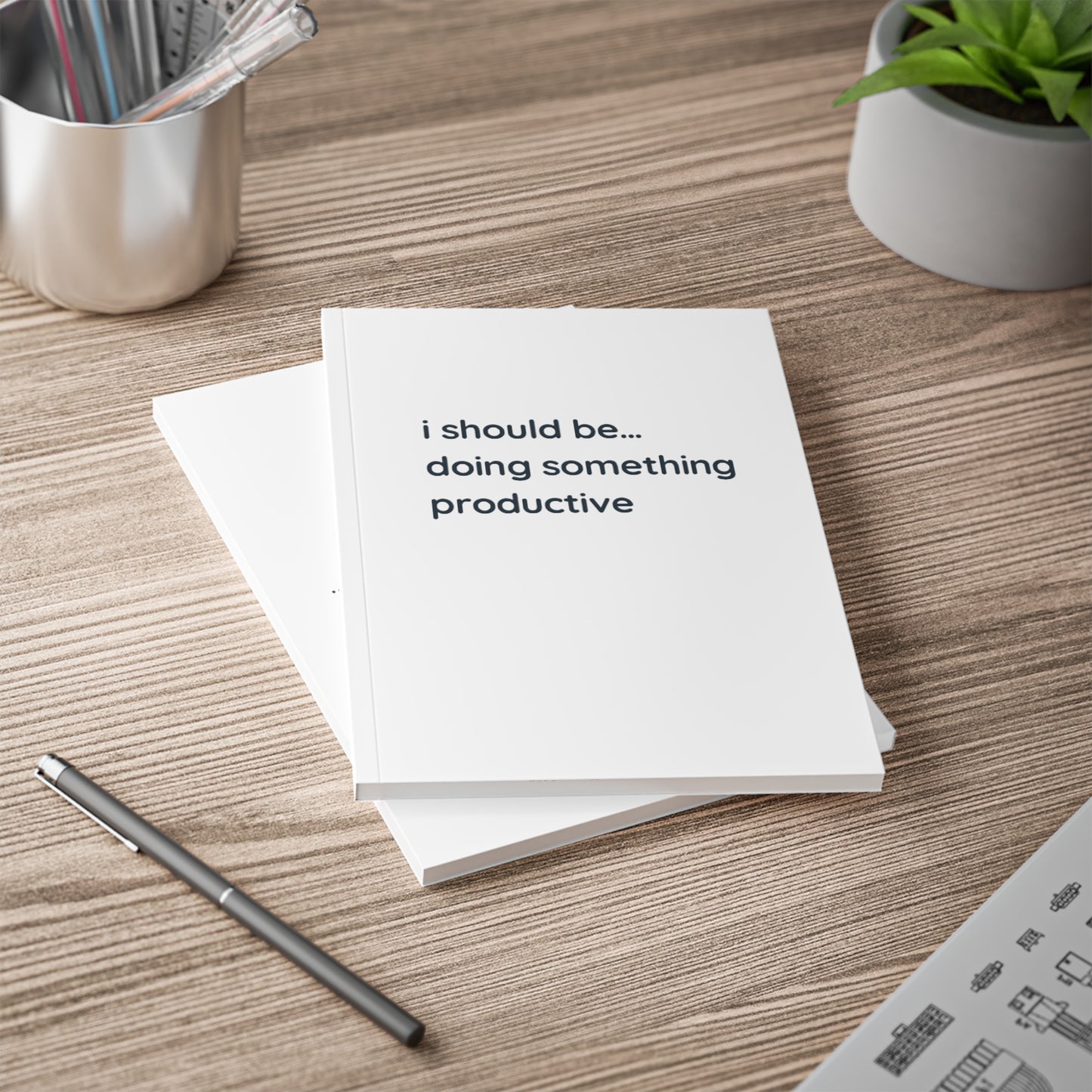 i should be…doing something productive a5 notebook