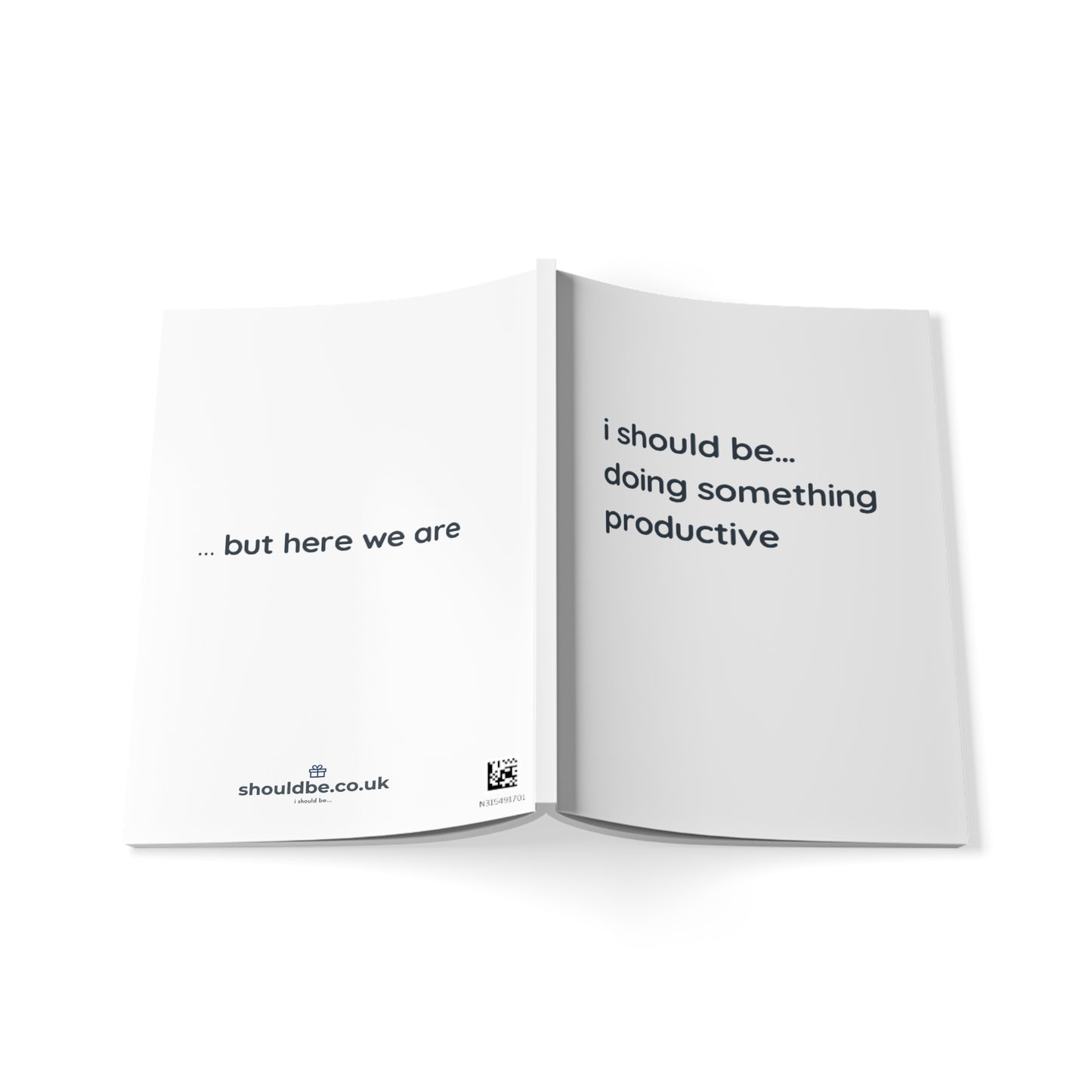 i should be…doing something productive a5 notebook